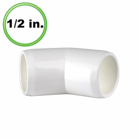 Circo Innovations 0.5 in. 45 Degree Ell PVC Fitting 141-F